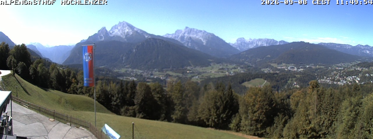 Archived image Webcam Schönau am Königssee - View Mountain Hut Hochlenzer