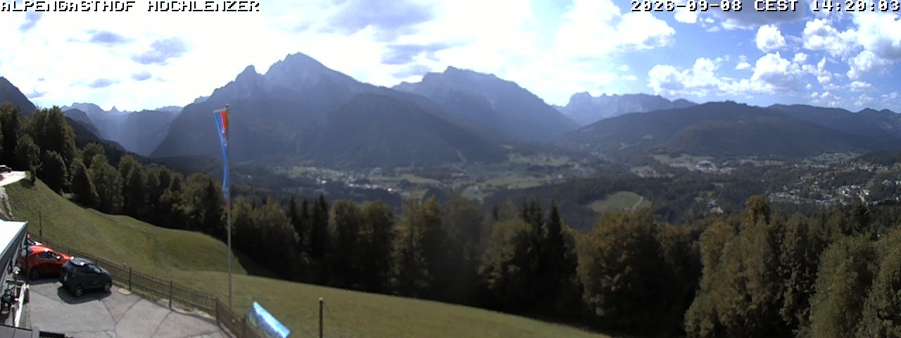 Archived image Webcam Schönau am Königssee - View Mountain Hut Hochlenzer
