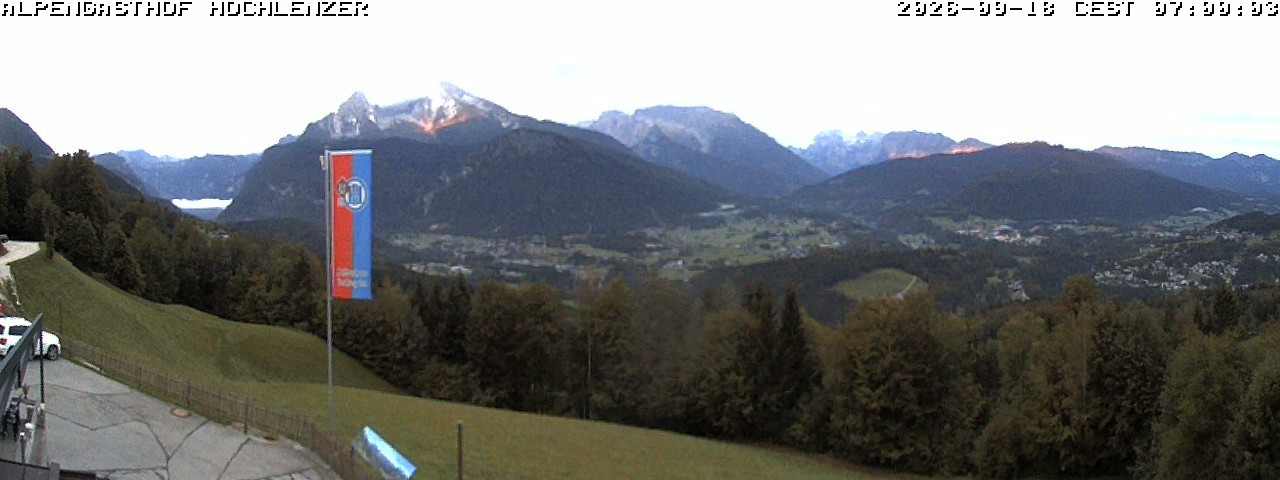 Archiv Foto Webcam Schönau am Königssee: Alpengasthof Hochlenzer