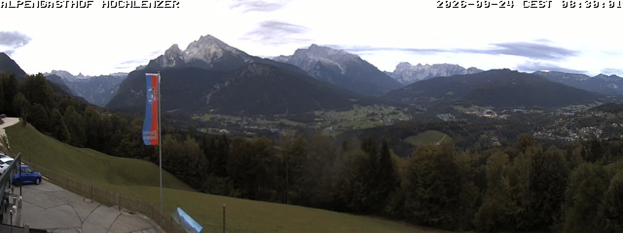 Archived image Webcam Schönau am Königssee - View Mountain Hut Hochlenzer