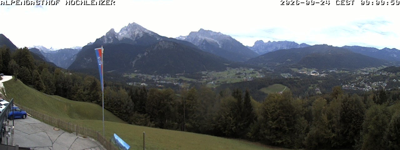 Archived image Webcam Schönau am Königssee - View Mountain Hut Hochlenzer