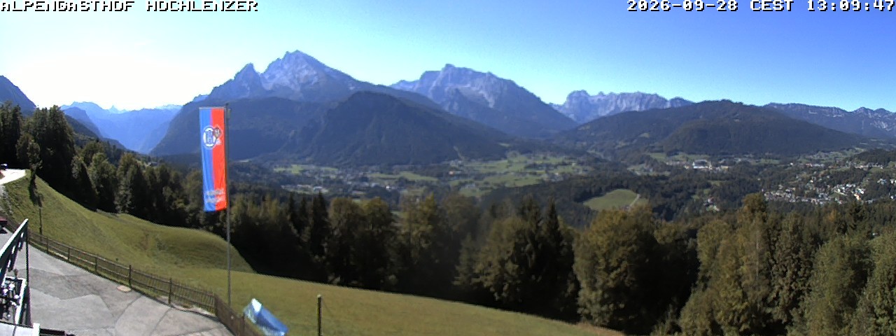 Archiv Foto Webcam Schönau am Königssee: Alpengasthof Hochlenzer