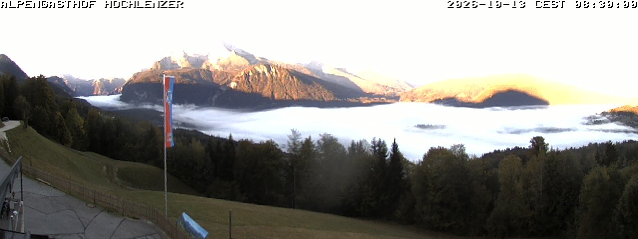 Archiv Foto Webcam Schönau am Königssee: Alpengasthof Hochlenzer
