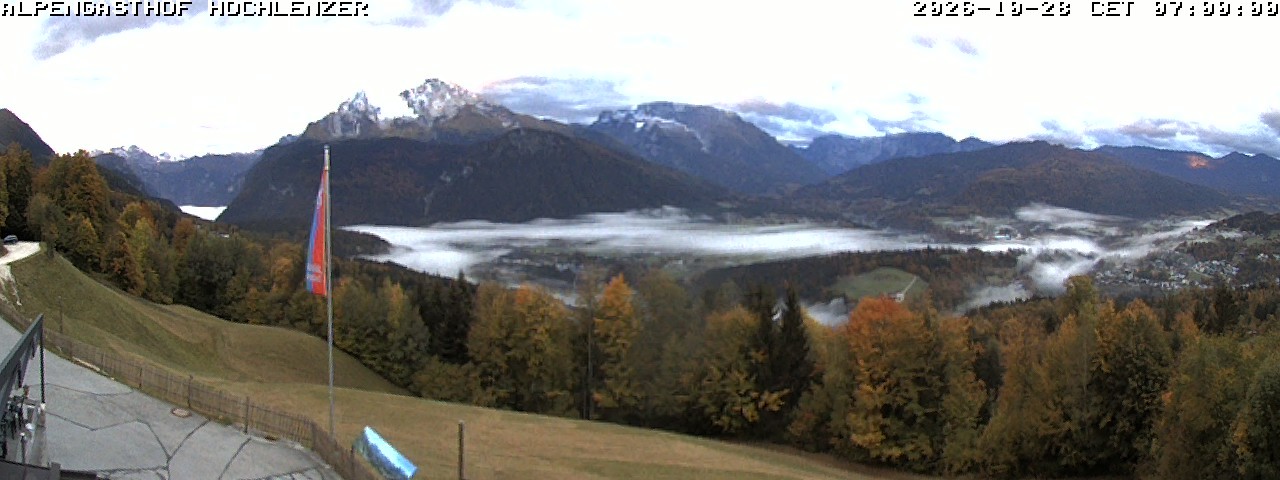 Archiv Foto Webcam Schönau am Königssee: Alpengasthof Hochlenzer