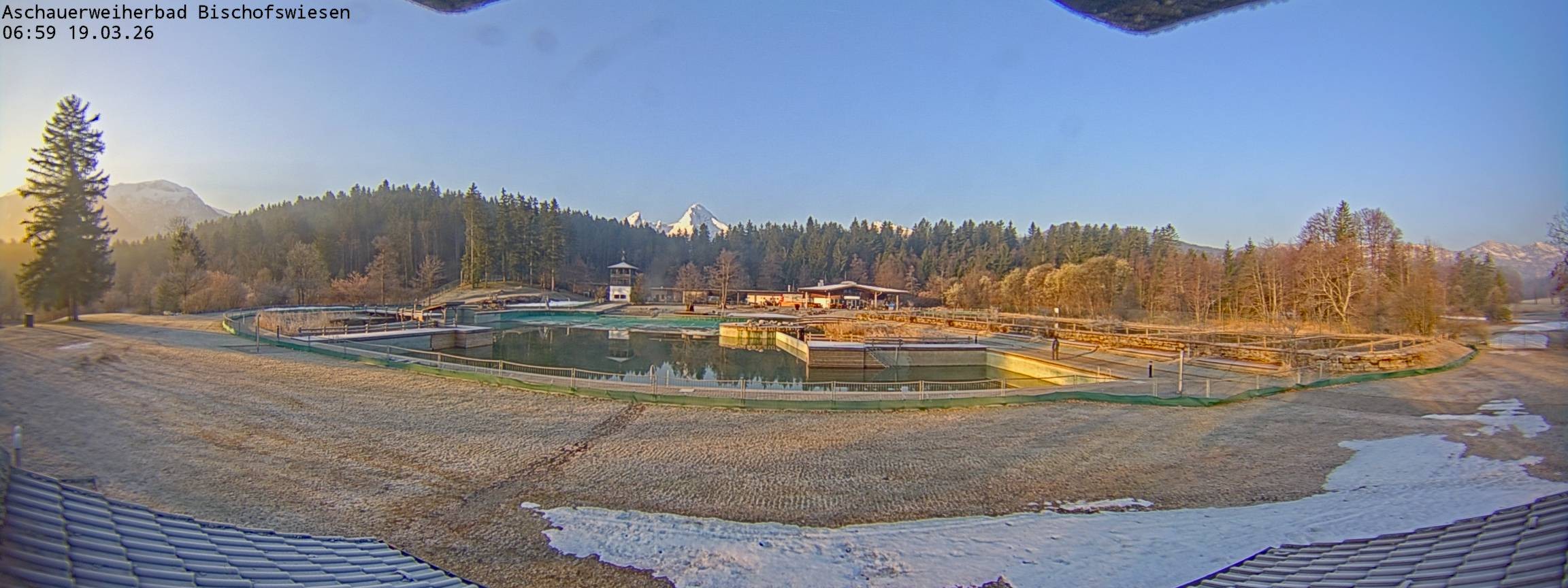 Archiv Foto Webcam Bischofswiesen: Naturbad Aschauerweiher
