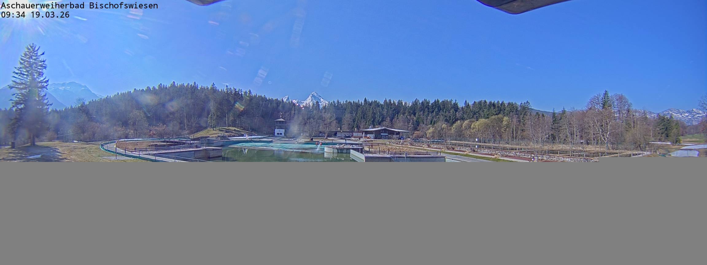 Archiv Foto Webcam Bischofswiesen: Naturbad Aschauerweiher