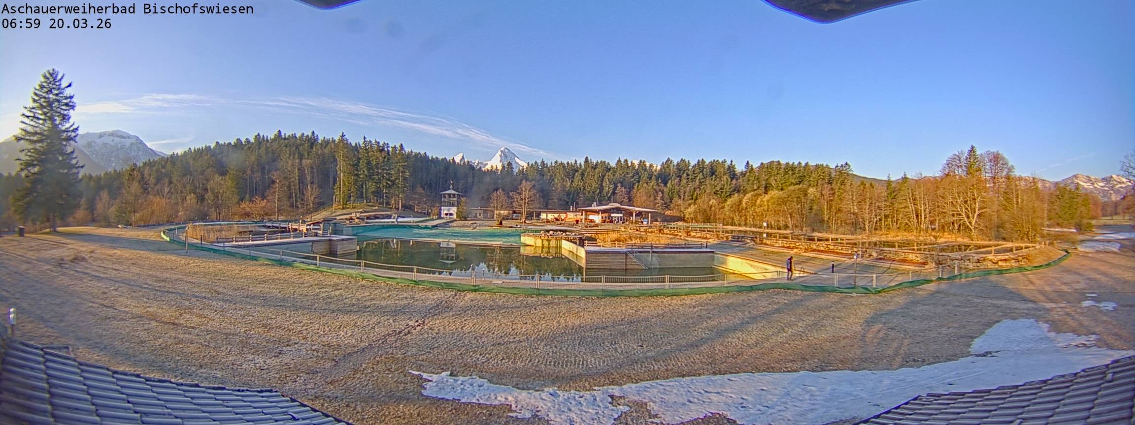 Archiv Foto Webcam Bischofswiesen: Naturbad Aschauerweiher