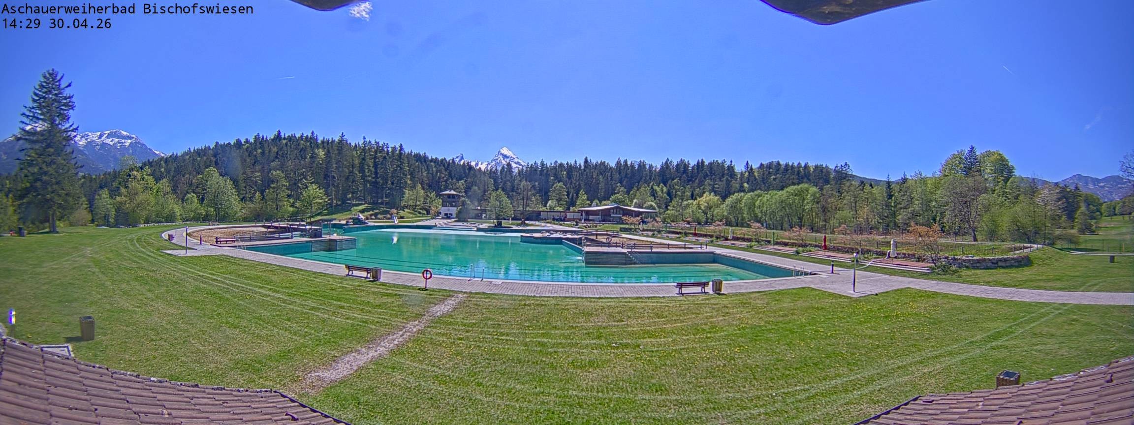 Archiv Foto Webcam Bischofswiesen: Naturbad Aschauerweiher