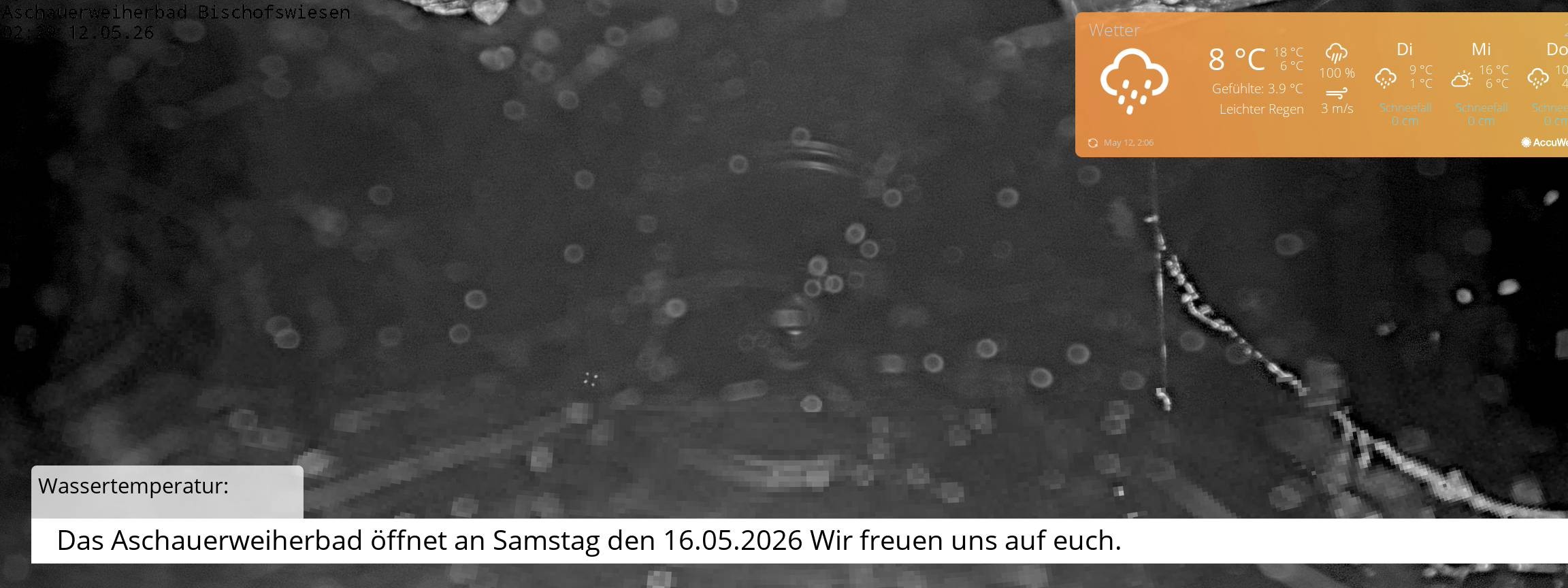 Archiv Foto Webcam Bischofswiesen: Naturbad Aschauerweiher