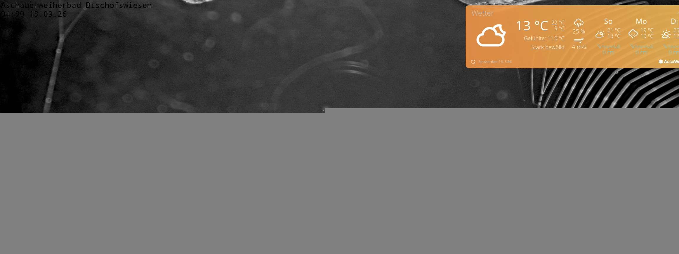 Archived image Webcam nature baths Aschauerweiher