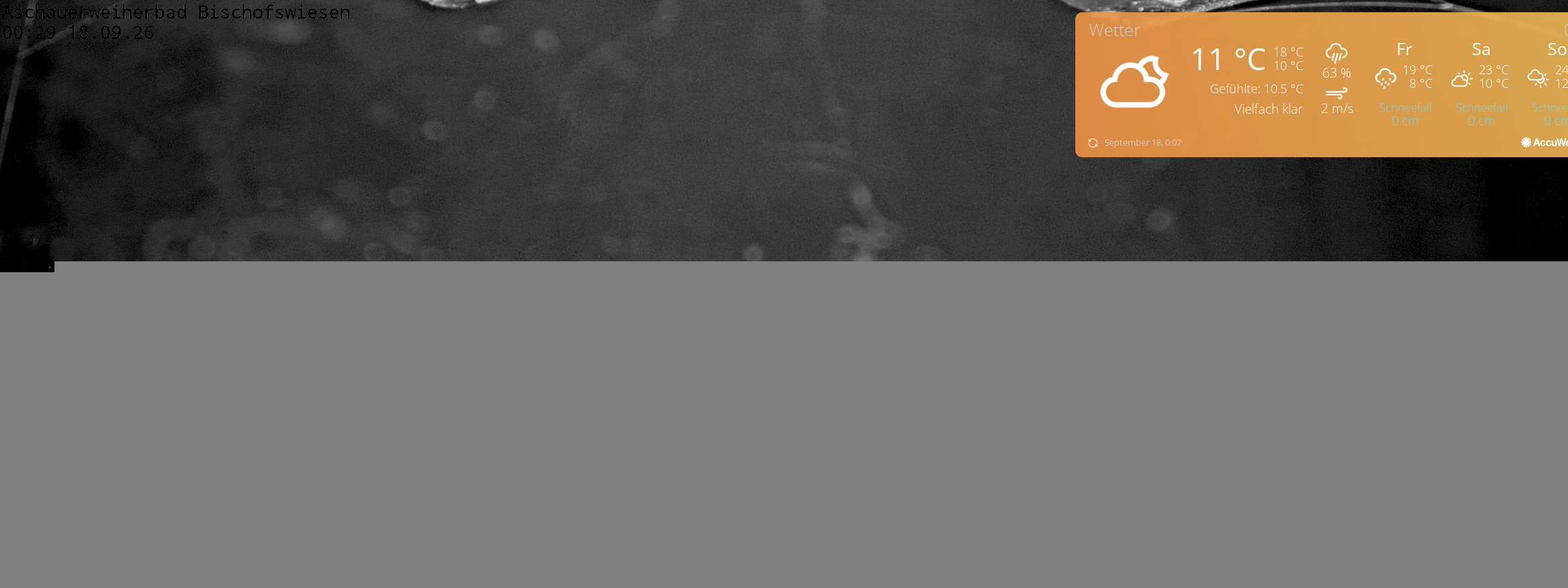 Archived image Webcam nature baths Aschauerweiher