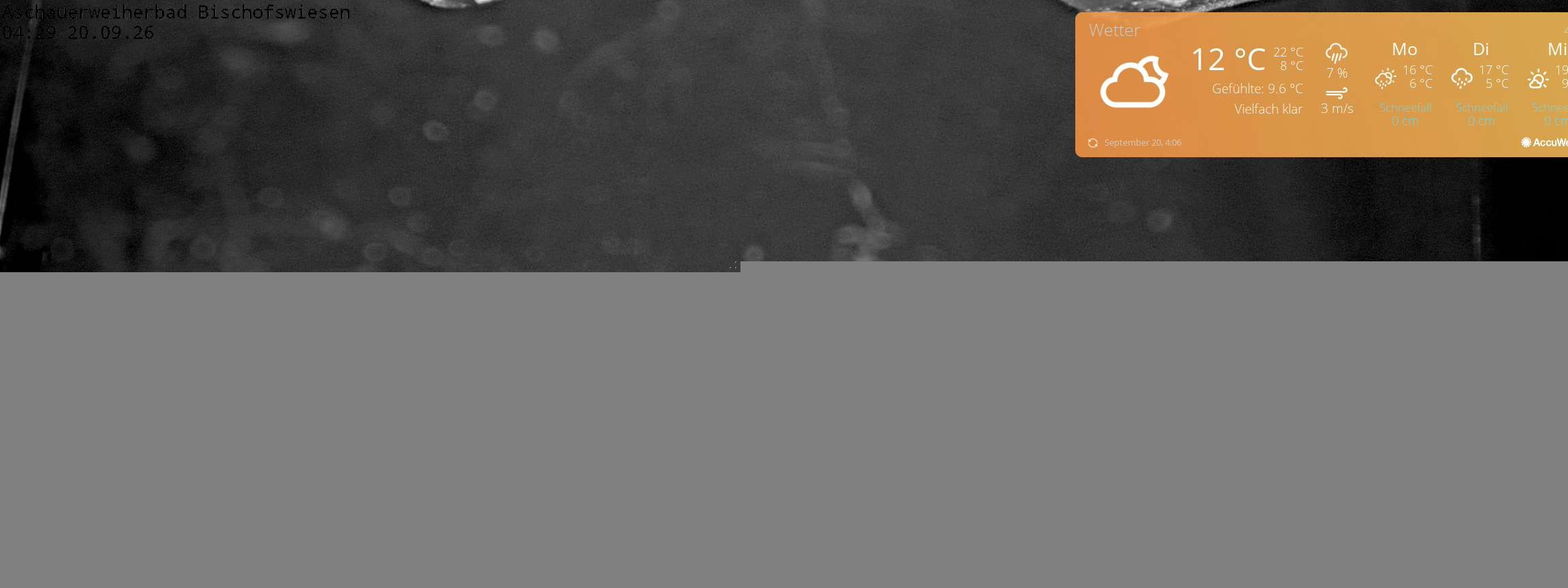 Archiv Foto Webcam Bischofswiesen: Naturbad Aschauerweiher