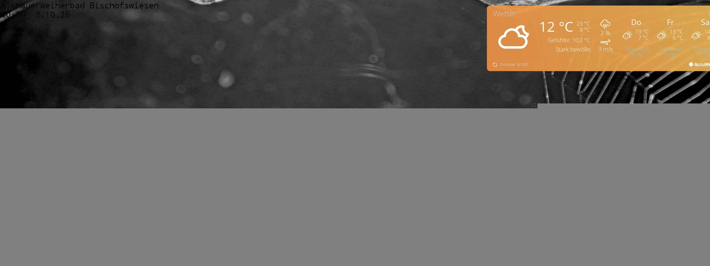 Archiv Foto Webcam Bischofswiesen: Naturbad Aschauerweiher