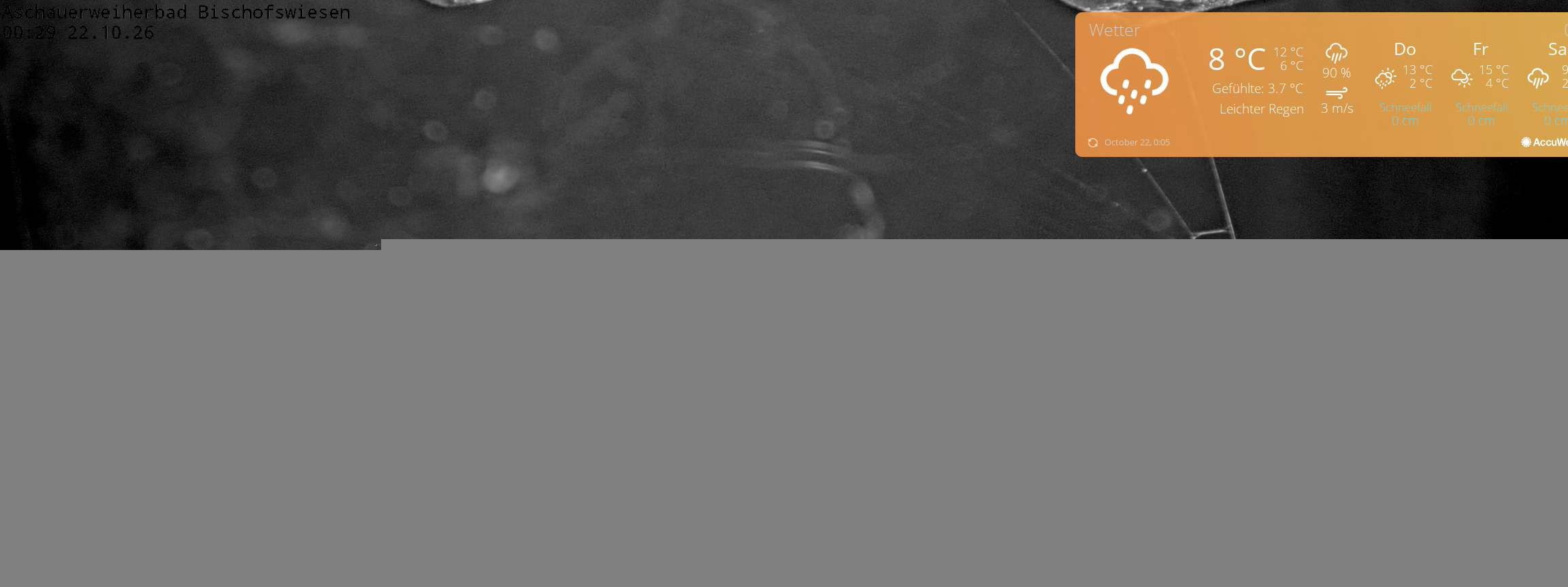 Archiv Foto Webcam Bischofswiesen: Naturbad Aschauerweiher