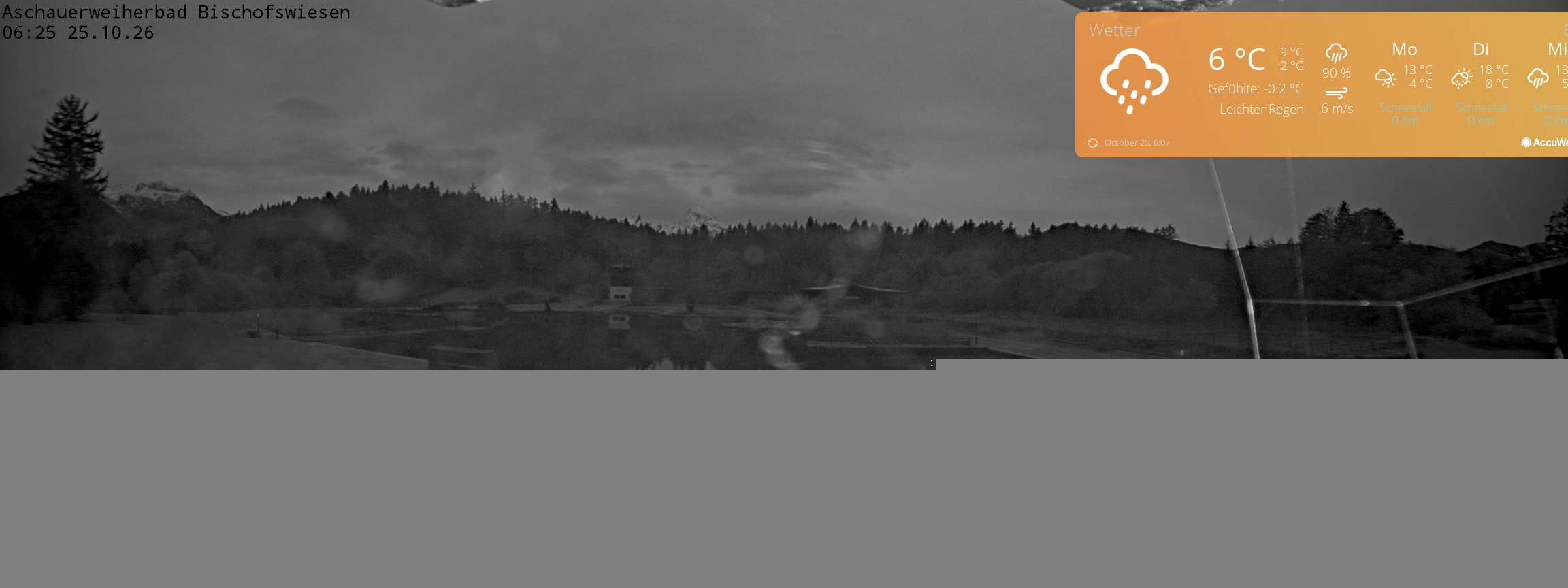 Archiv Foto Webcam Bischofswiesen: Naturbad Aschauerweiher