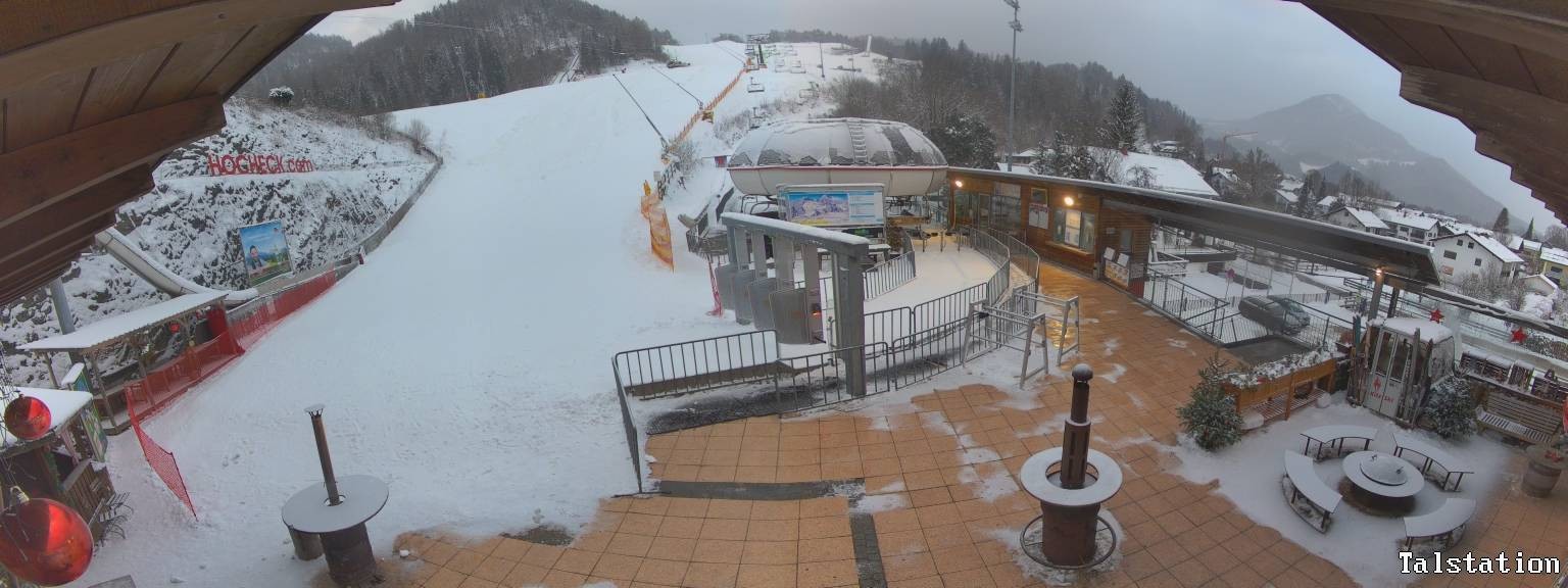 Archiv Foto Webcam Skigebiet Oberaudorf Hocheck: Talstation