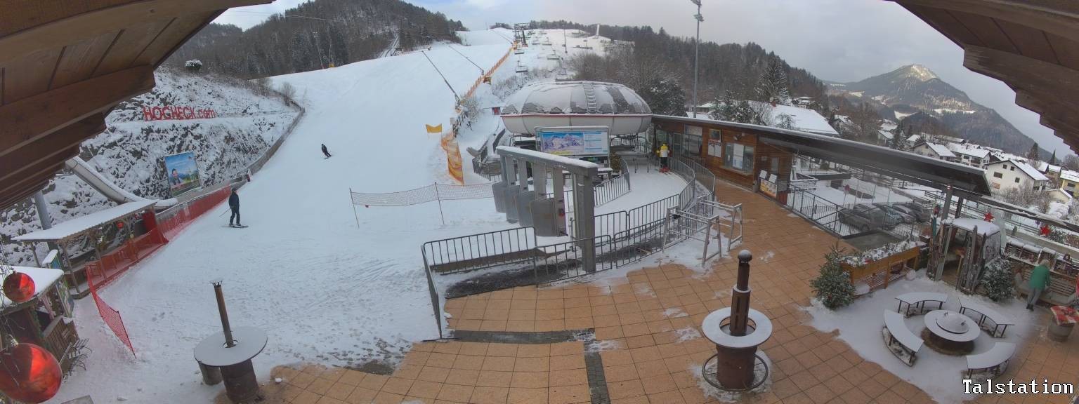 Archiv Foto Webcam Skigebiet Oberaudorf Hocheck: Talstation