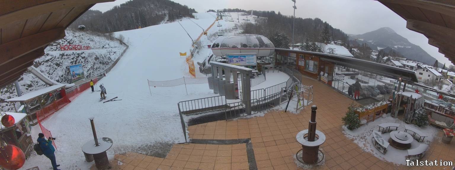 Archiv Foto Webcam Skigebiet Oberaudorf Hocheck: Talstation