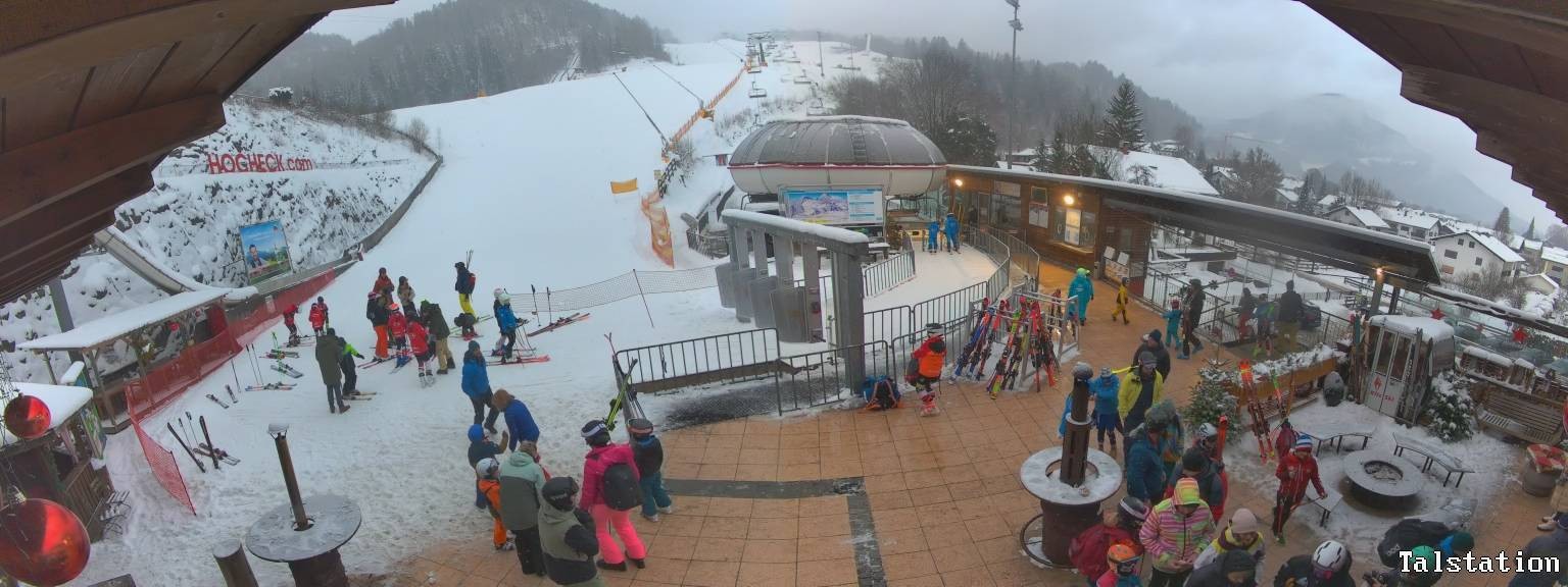 Archiv Foto Webcam Skigebiet Oberaudorf Hocheck: Talstation