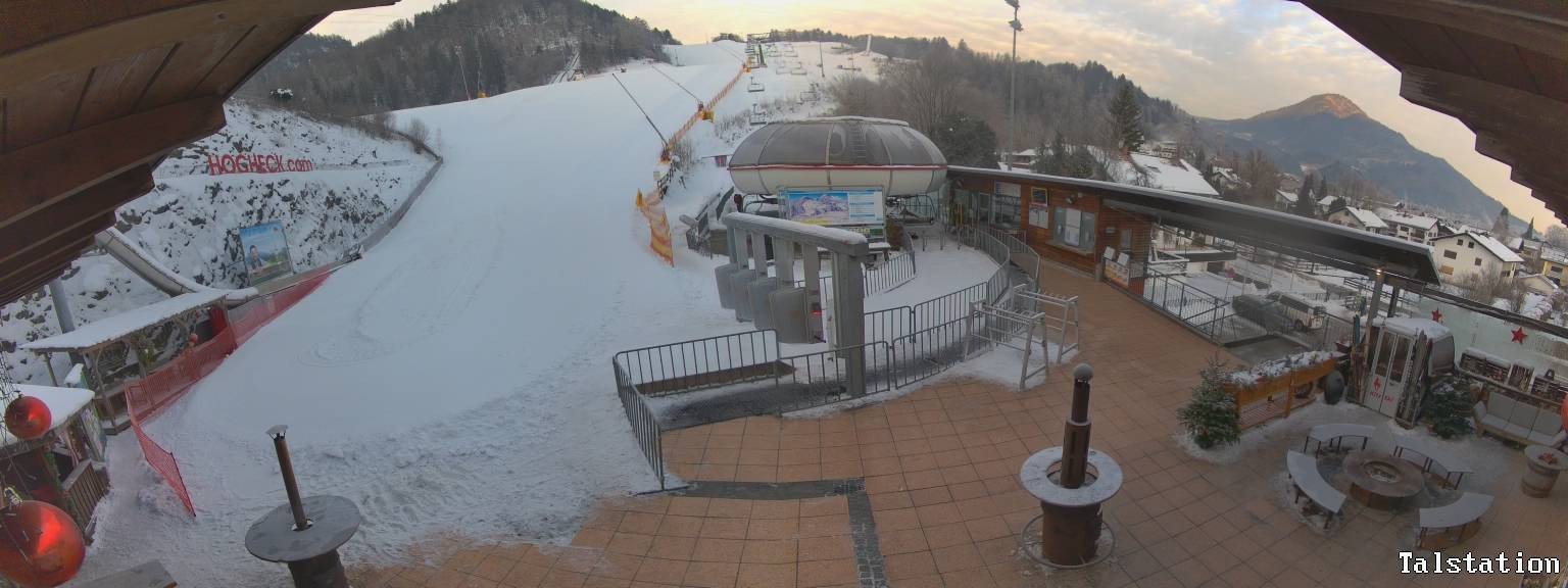 Archiv Foto Webcam Skigebiet Oberaudorf Hocheck: Talstation