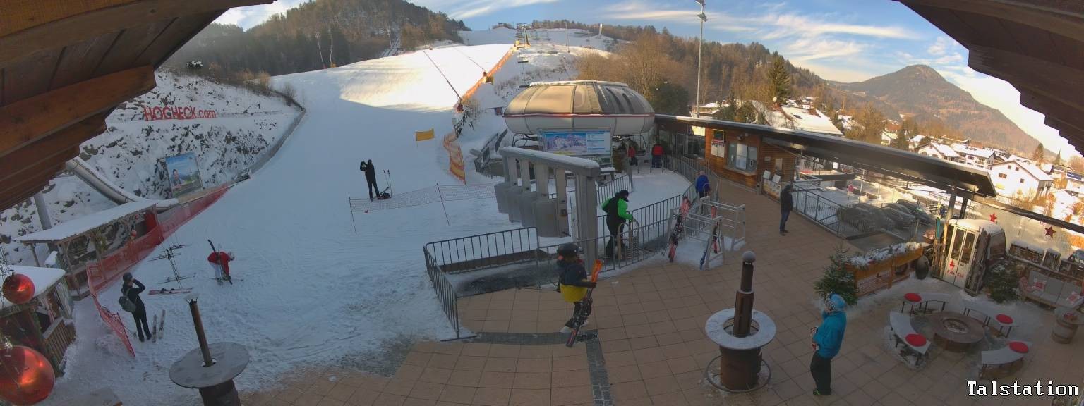 Archiv Foto Webcam Skigebiet Oberaudorf Hocheck: Talstation