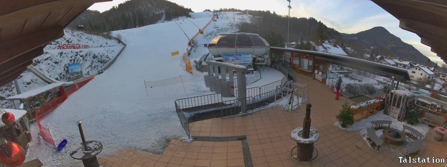 Archiv Foto Webcam Skigebiet Oberaudorf Hocheck: Talstation