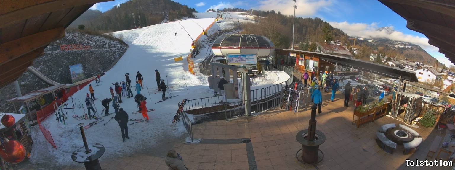 Archiv Foto Webcam Skigebiet Oberaudorf Hocheck: Talstation
