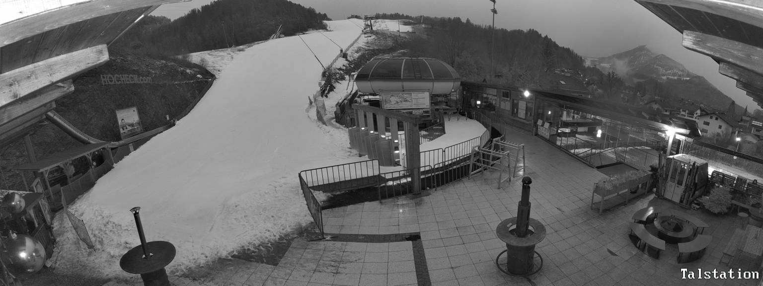 Archiv Foto Webcam Skigebiet Oberaudorf Hocheck: Talstation