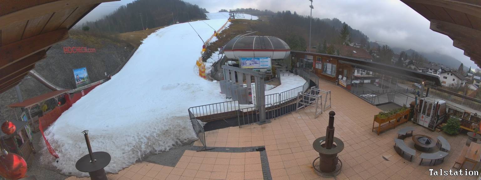 Archiv Foto Webcam Skigebiet Oberaudorf Hocheck: Talstation