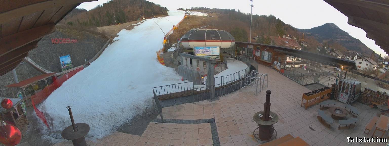 Archiv Foto Webcam Skigebiet Oberaudorf Hocheck: Talstation