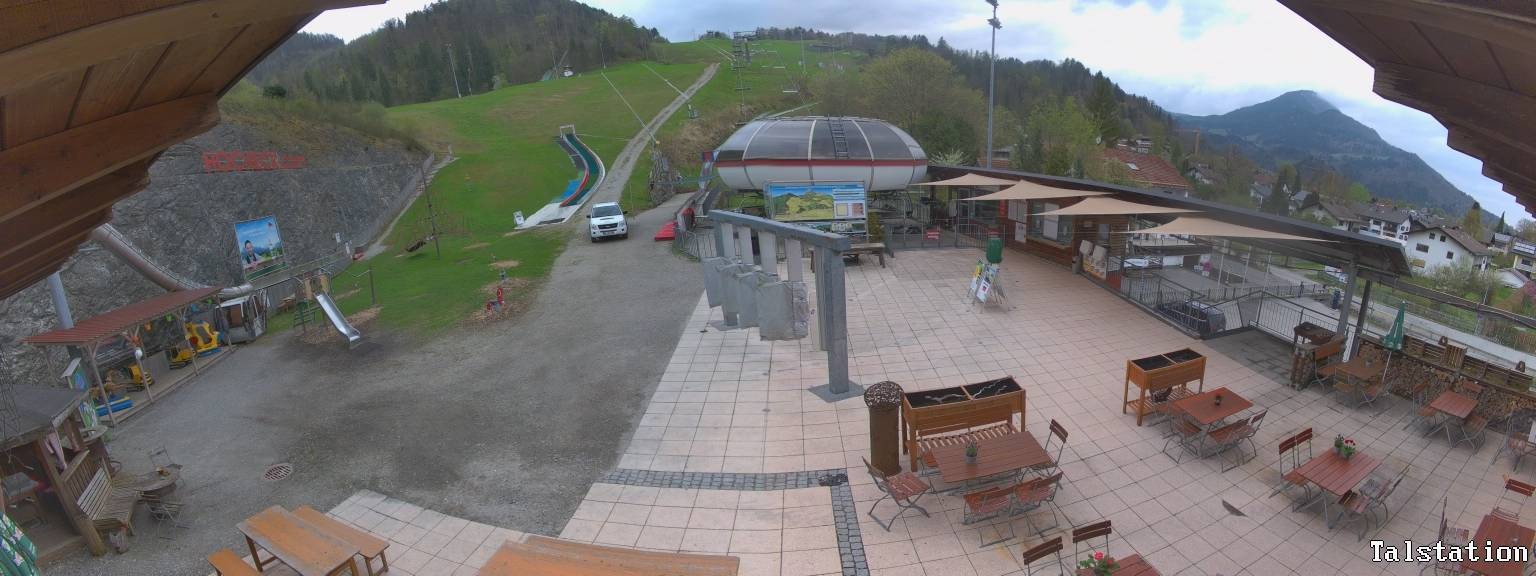 Archived image Webcam Oberaudorf Hocheck ski resort: base station