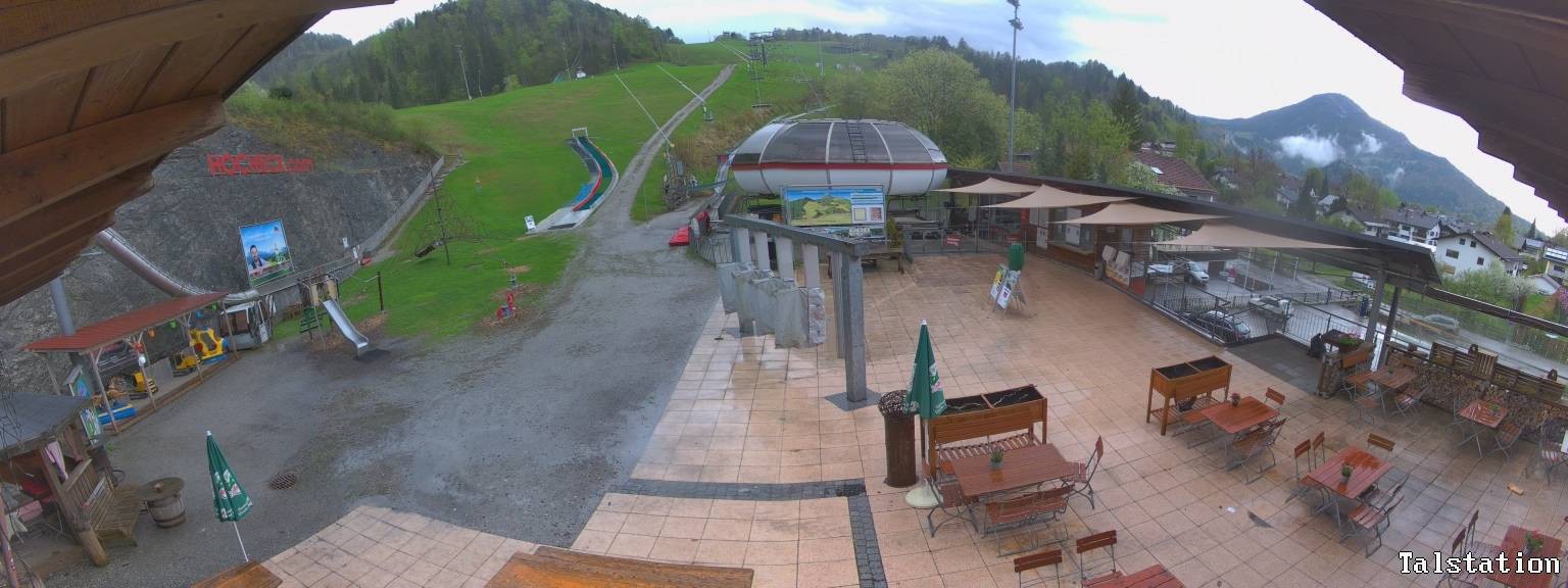 Archived image Webcam Oberaudorf Hocheck ski resort: base station