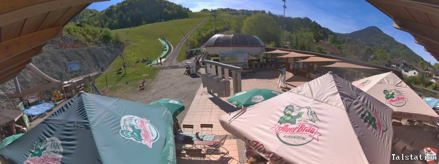 Archived image Webcam Oberaudorf Hocheck ski resort: base station