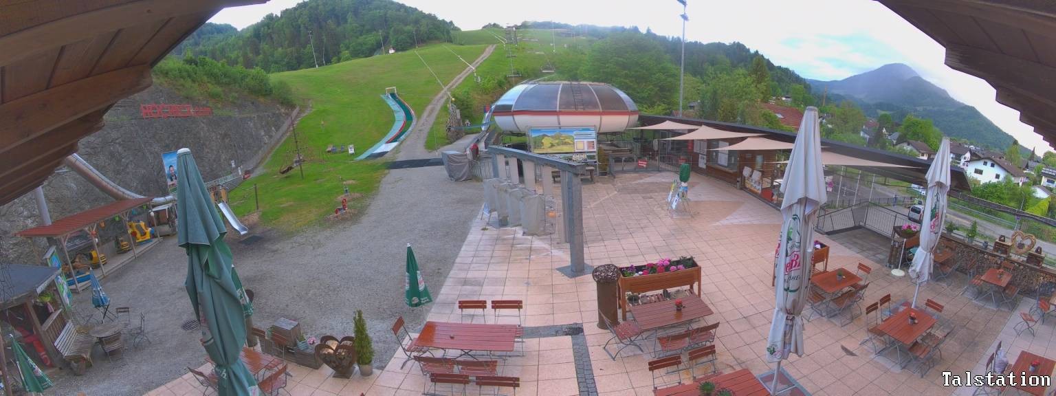 Archived image Webcam Oberaudorf Hocheck ski resort: base station