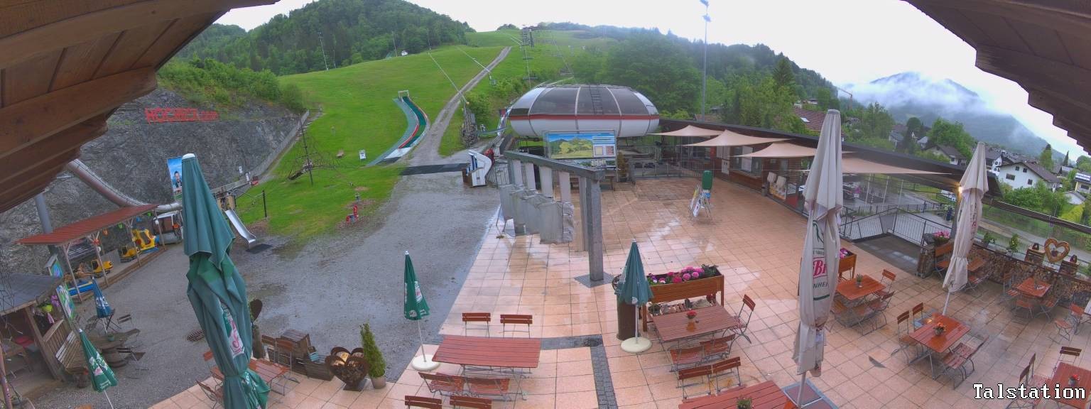 Archived image Webcam Oberaudorf Hocheck ski resort: base station