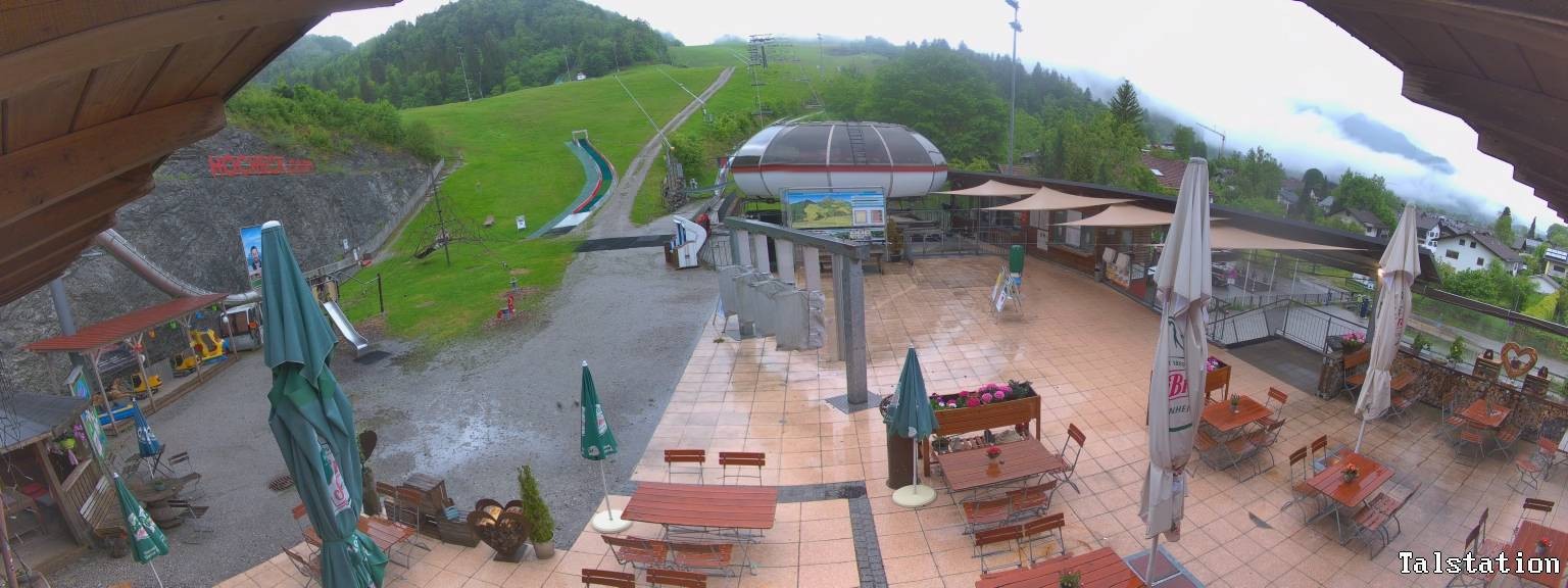 Archived image Webcam Oberaudorf Hocheck ski resort: base station