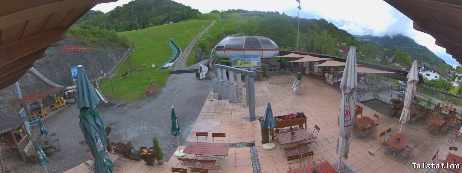 Archived image Webcam Oberaudorf Hocheck ski resort: base station