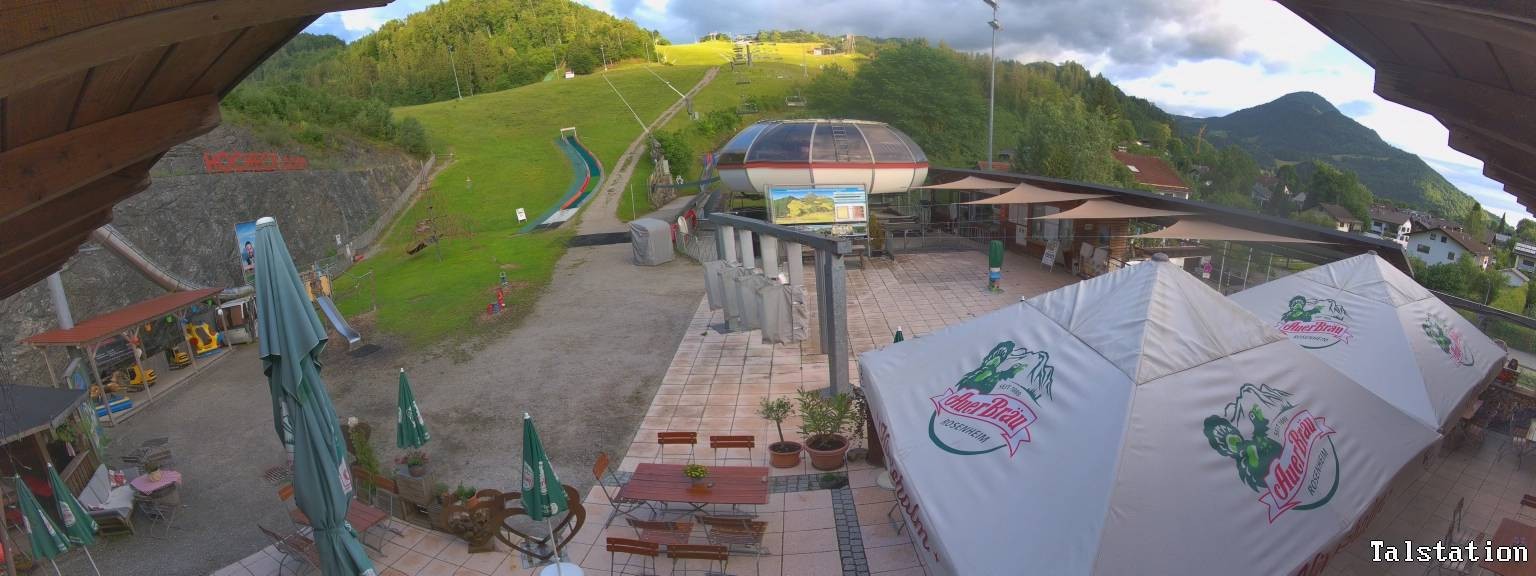 Archived image Webcam Oberaudorf Hocheck ski resort: base station
