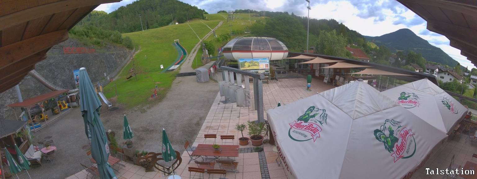 Archived image Webcam Oberaudorf Hocheck ski resort: base station