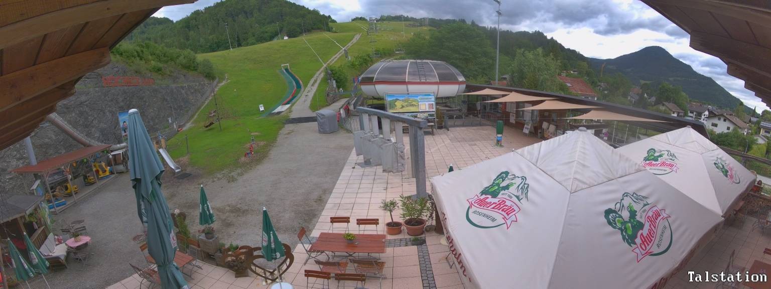 Archived image Webcam Oberaudorf Hocheck ski resort: base station