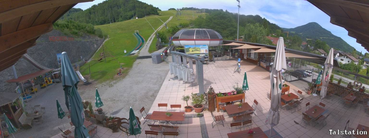 Archived image Webcam Oberaudorf Hocheck ski resort: base station