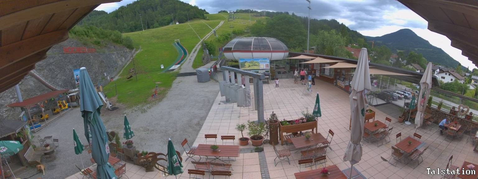 Archived image Webcam Oberaudorf Hocheck ski resort: base station