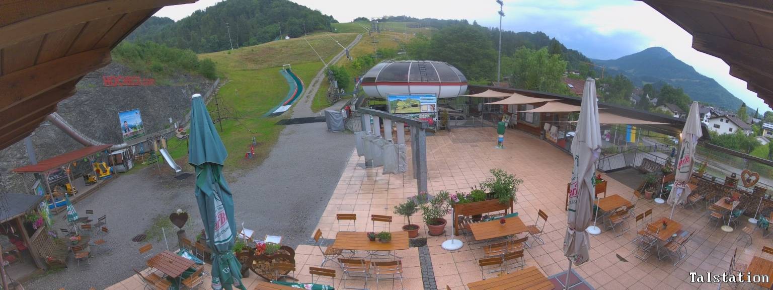Archived image Webcam Oberaudorf Hocheck ski resort: base station