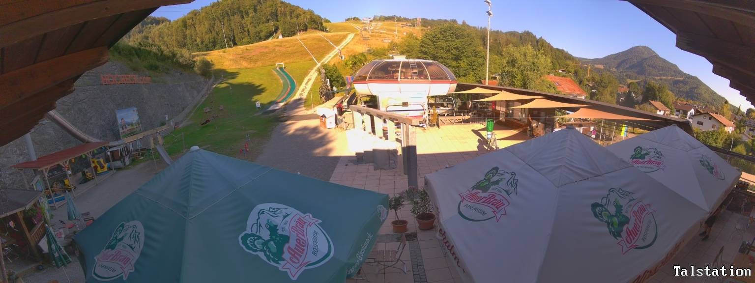 Archived image Webcam Oberaudorf Hocheck ski resort: base station