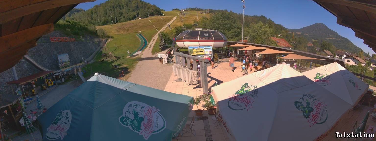 Archived image Webcam Oberaudorf Hocheck ski resort: base station