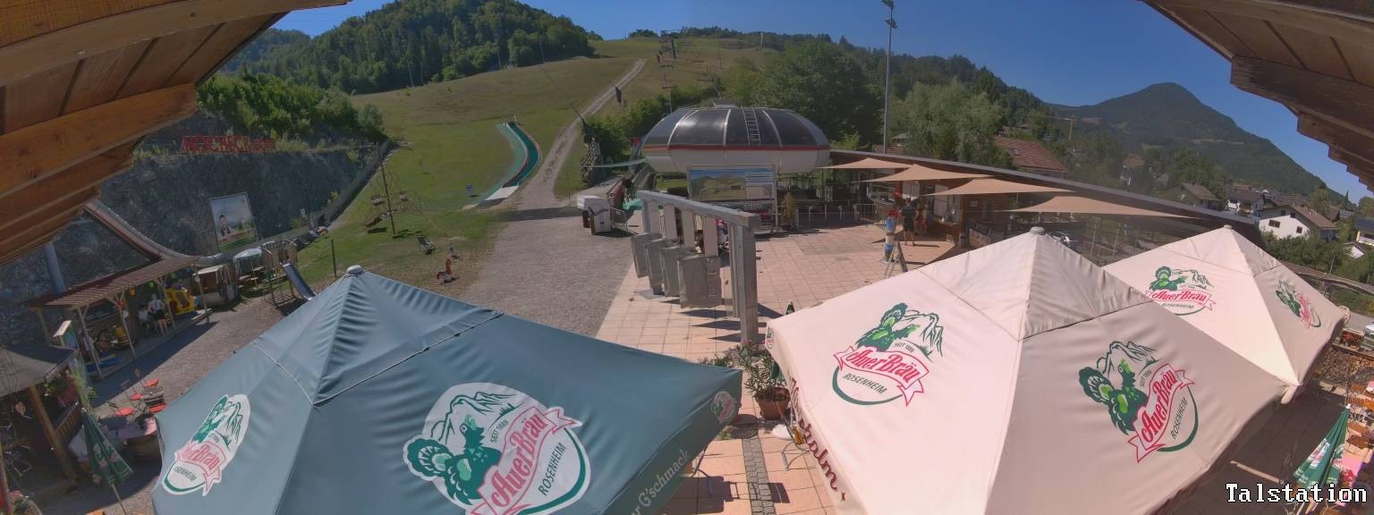 Archived image Webcam Oberaudorf Hocheck ski resort: base station