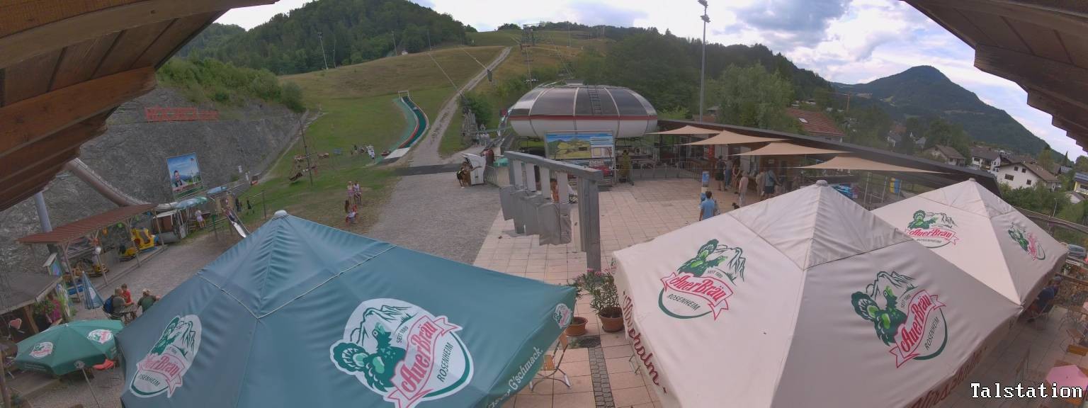Archived image Webcam Oberaudorf Hocheck ski resort: base station