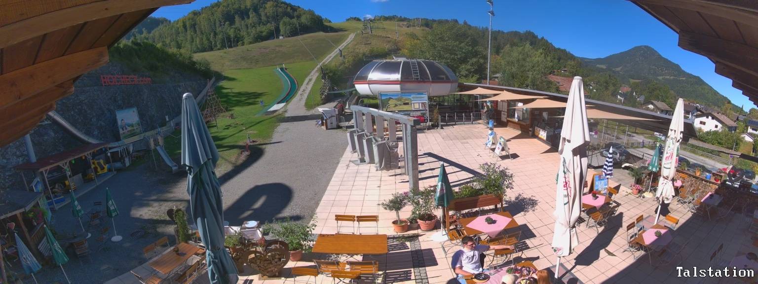 Archived image Webcam Oberaudorf Hocheck ski resort: base station