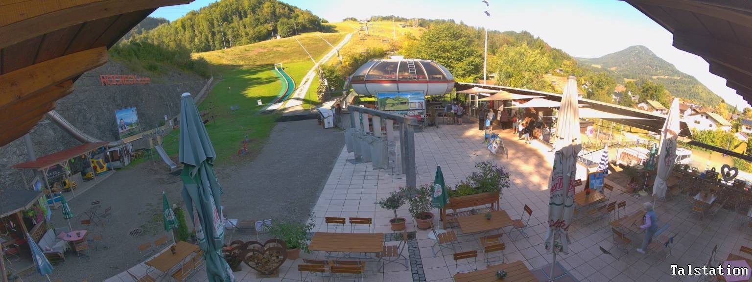 Archived image Webcam Oberaudorf Hocheck ski resort: base station