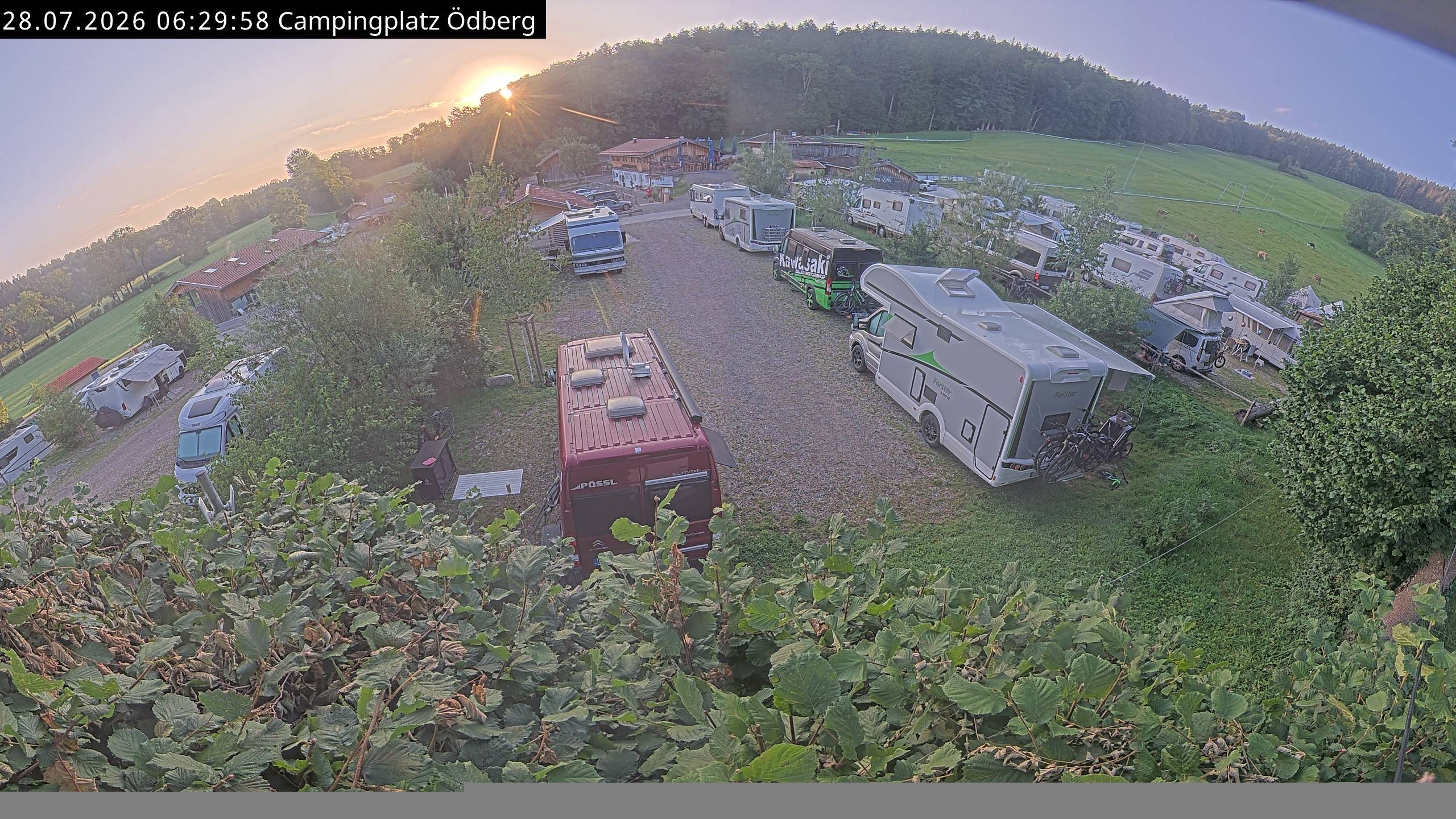 Archiv Foto Webcam Ödbergalm und Campingplatz am Tegernsee